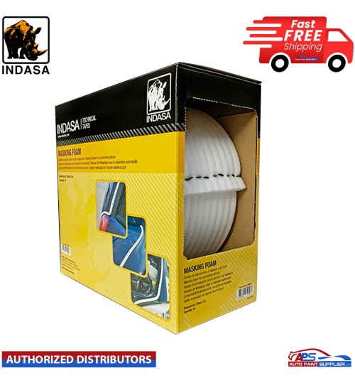 Indasa Rhyno Refinishing Soft Edge Foam Masking Tape 13mm x50m Roll 80C Low Bake